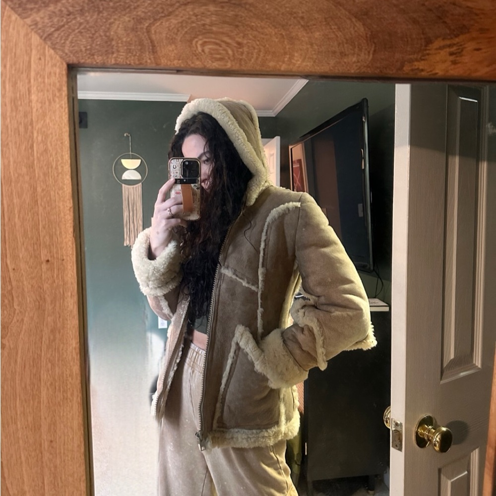 Genuine Sheepskin Vintage Coat